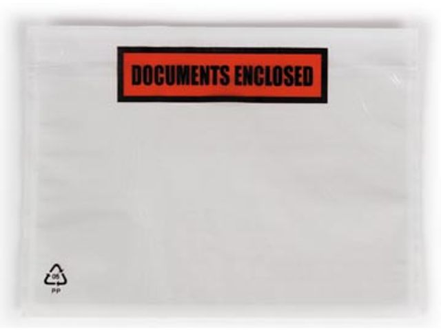 Dokulops a6, ft 165 x 115 mm, boîte de 1000 pièces, texte: documents enclosed