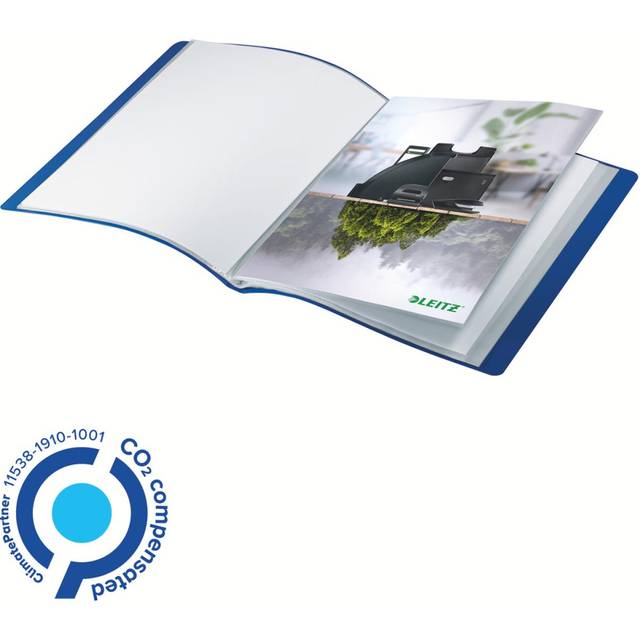 Leitz recycle protège-documents, ft a4, 40 pochettes, bleu
