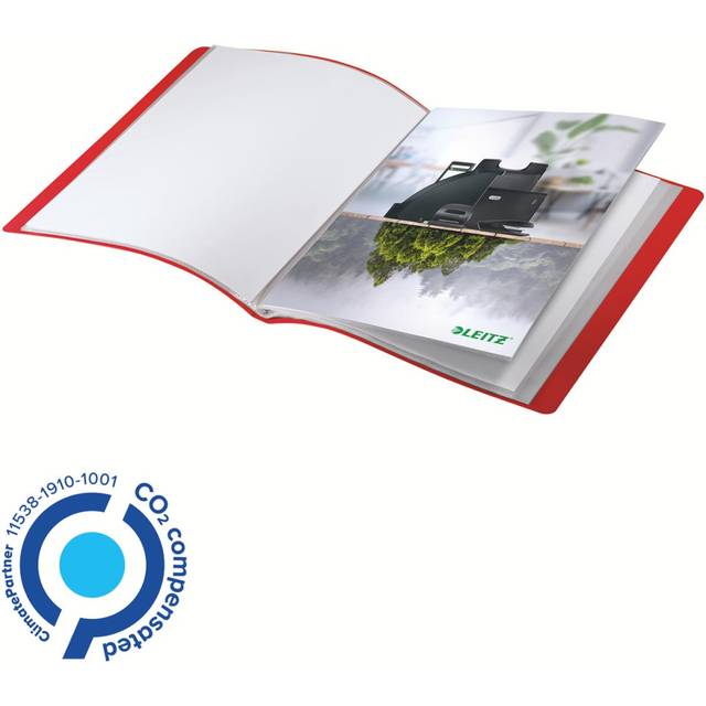 Leitz recycle protège-documents, ft a4, 40 pochettes, rouge