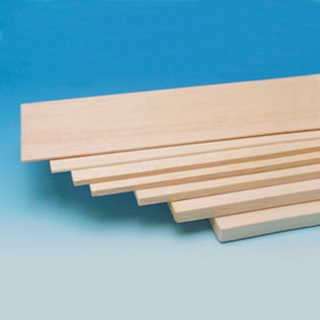 Planche balsa 1000 x 100 x  0.6 mm