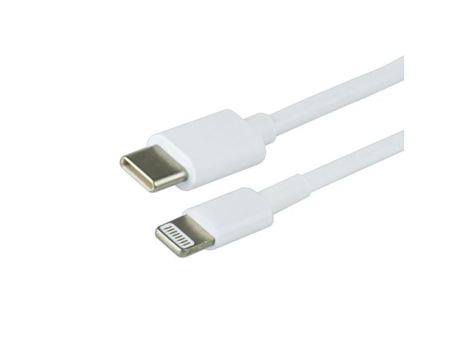 Greenmouse câble usb-c lightning, usb-c/8 broches, 1 m, blanc