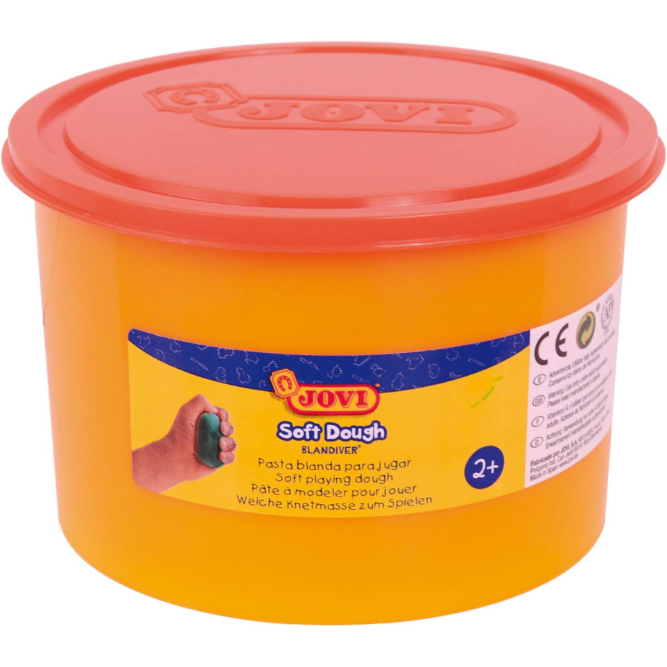 Jovi pâte à modeler soft dough 460 g orange