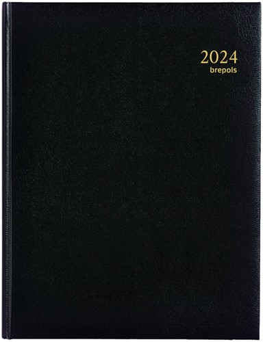 Agenda 2023 brepols concorde 7 jours/2 pages noir