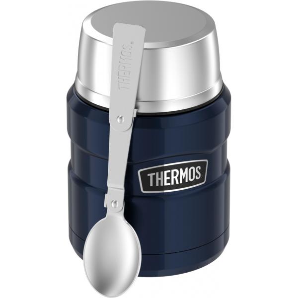 Thermos récipient alimentaire stainless king, 0,47 l, bleu