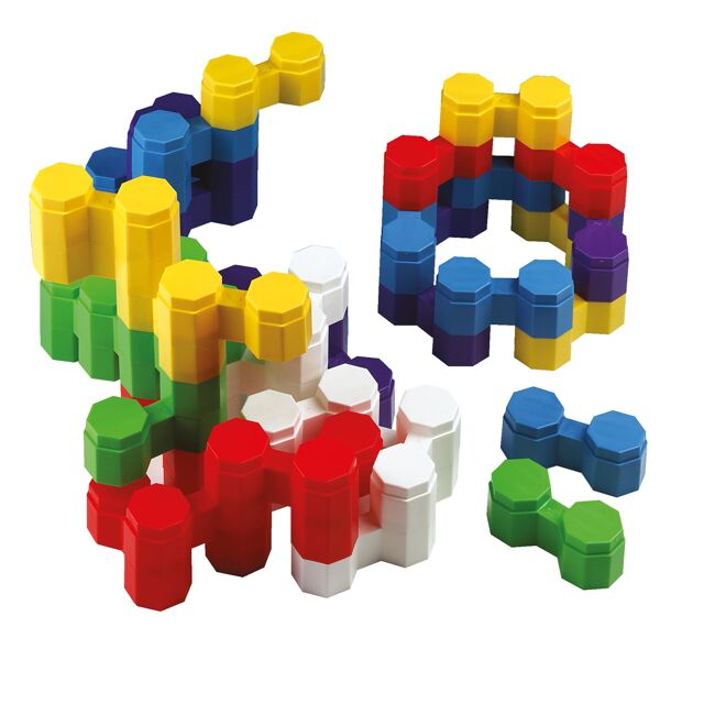 TWINBLOCS BASE 15X6X6CM PLASTIQUE 48 PIÈCES EDUCO