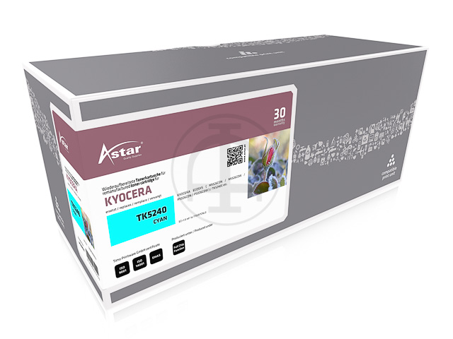 AS20027 ASTAR KYOCERA TK5240 ECOSYS TONER CYAN REBUILT 3000PAGES PUCE