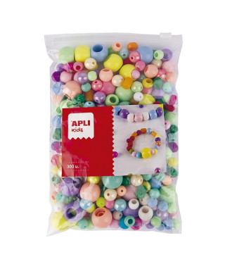 perles en plastiques assorties 300 unités