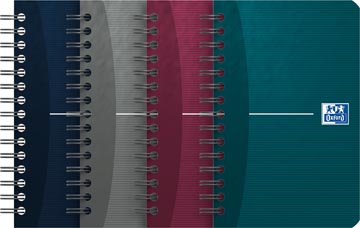 Oxford office essentials carnet de notes, 180 pages, ft 9 x 14 cm, quadrillé 5 mm, couleurs assorties