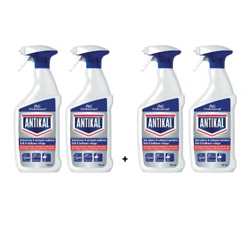 ACTIO ANTIKAL 2x nettoyant salle de bains 2en1, 750 ml + GRATUIT 2x nettoyant salle de bains 2en1, 750 ml