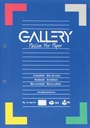 Gallery bloc de cours, ligné, papier de 80 g/m²