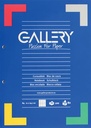 Gallery bloc de cours, quadrillé commercial, papier de 80 g/m²