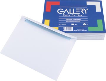 Gallery enveloppes, ft 114 x 162 mm, gommées, paquet de 50 pièces