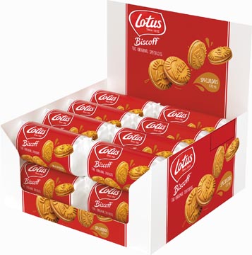 Lotus biscoff speculoos fourrés, display de 16 pièces avec 5 biscuits, 50  g, crème au speculoos