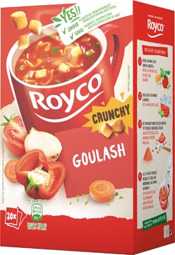 Royco minute soup goulash au boeuf, paquet de 20 sachets