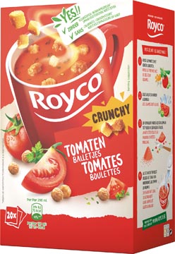 Royco minute soup tomates boulettes, paquet de 20 sachets