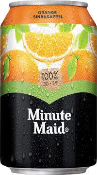 Minute maid orange, sleek canette de 33 cl, paquette de 24 piéces