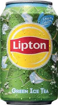 Lipton ice tea green boisson rafraîchissante, canette de 33 cl, paquet de 24 pièces
