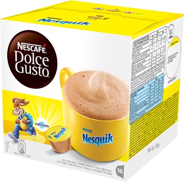 Nescafé dolce gusto dosettes, nesquik, paquet de 16 dosettes