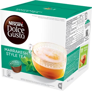 Nescafé dolce gusto dosettes de thé, marrakesh, paquet de 16 dosettes