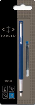 Parker vector stylo plume bleu, sous blister