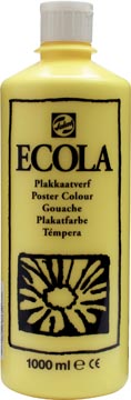 Talens ecola gouache flacon de 1000 ml, jaune citron