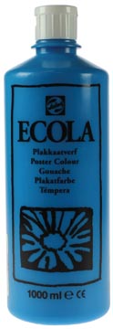 Talens ecola gouache flacon de 1000 ml, bleu clair