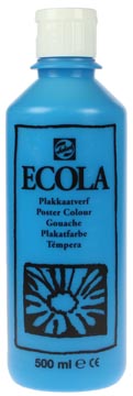 Talens ecola gouache flacon de 500 ml, bleu clair
