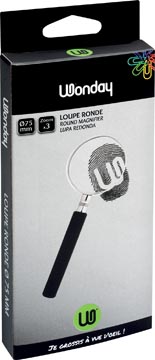 Wonday loupe diamètre: 75 mm, grossit 3 fois, en boîte