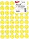 Agipa etiquettes remises -30%, jaune, paquet de 192 pièces, amovible
