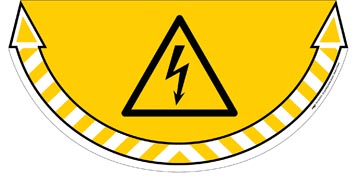 Take care by cep autocollant de signalisation au sol, armoires électriques
