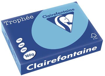 Clairefontaine trophée pastel, papier couleur, a4, 160 g, 250 feuilles, lavande