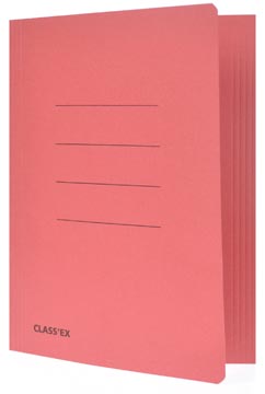 Class'ex chemise de classement cerise, ft 18,2 x 22,5 cm (pour ft cahier)