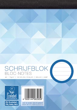 Work bloc-notes, ft a6, 70 g/m², 100 feuilles, ligné