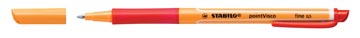 Stabilo pointvisco roller, 0,5 mm, rouge