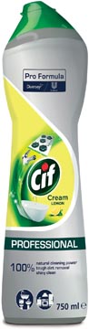 Cif crème récurante citron, flacon de 750 ml