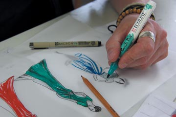 Talens ecoline brush pen, étui de 10 pièces en couleurs assorties