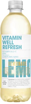 Vitamin well eau vitaminée refresh, 500 ml, paquet de 12