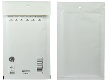 Bong airpro enveloppes à bulles d'air, ft 120 x 215 mm, avec bande adhésive, boîte de 200 pièces, blanc