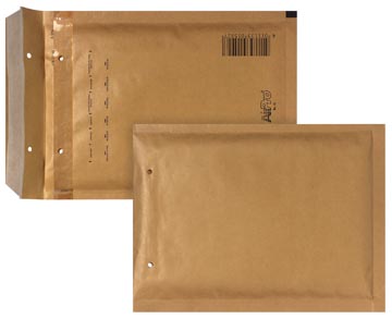 Bong airpro enveloppes à bulles d'air, ft 150 x 215 mm, avec bande adhésive, boîte de 100 pièces, brun