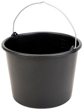 Seau, 12 litres, noir