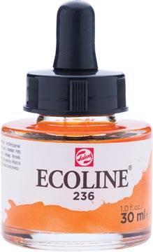 Talens ecoline peinture à l'eau flacon de 30 ml, orange clair