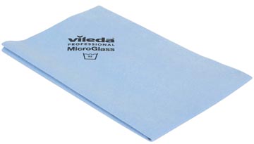 Vileda chiffon en microfibres, bleu, paquet de 3 pièces