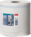 Tork wiping papier de nettoyage, centerfeed, 1 pli, système m2, blanc