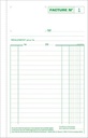 Exacompta factures, ft 21 x 13,5 cm, tripli, français