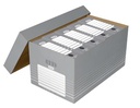 Elba boîte à archives, ft 37 x 62,2 x 32,2 cm gris et blanc, paquet de 5