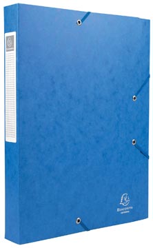 Exacompta boîte de classement cartobox dos de 4 cm, bleu, épaisseur 7/10e