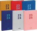 Brepols journal de classe étudiant rainbow, couleurs assorties, 2023-2024