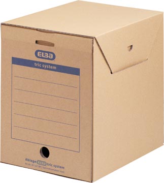 Elba maxi tric system boîte à archives, format 23,6 x 33,3 x 30,8 cm, beige/vanille