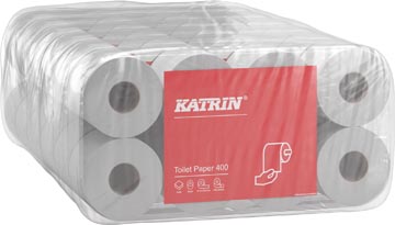 Katrin papier toilette, 2 plis, 400 feuilles par rouleau, paquet de 8 rouleaux