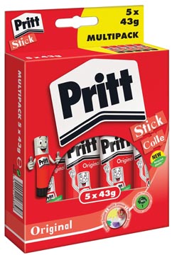 Pritt tubes de colle, hanging box, 5 x 43 g